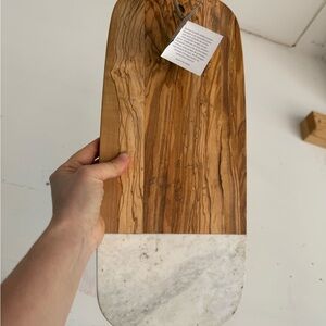 Williams Sonoma Olive Wood Serving Board in Warm Brown